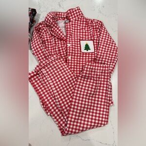 Boys Smocked Christmas Tree Pajamas